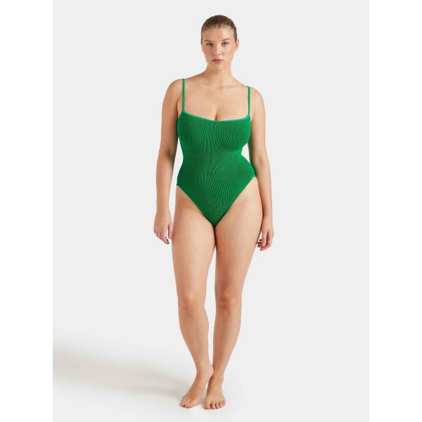 Emerald - Hunza G Crinkle Swimwear - One Size - Shop at Luxury Shoes 