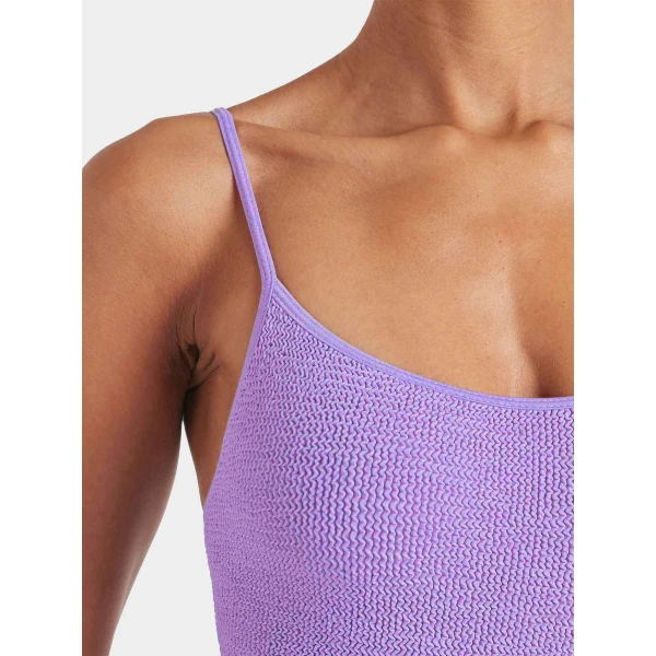 Lilac - Hunza G Crinkle Swimwear - One Size - Shop at Luxury Shoes 
