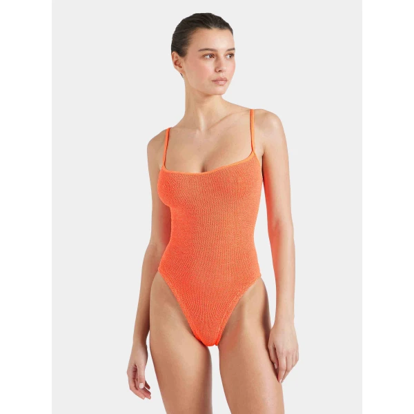 Orange - Hunza G Crinkle Swimwear - One Size - Shop at Luxury Shoes 
