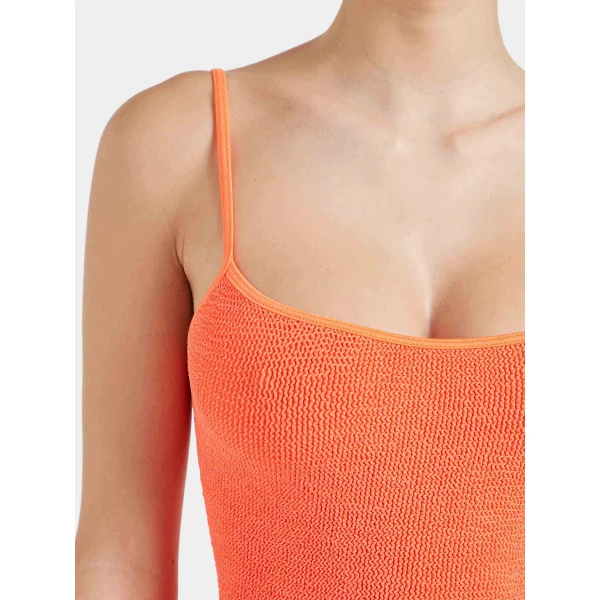 Orange - Hunza G Crinkle Swimwear - One Size - Shop at Luxury Shoes 