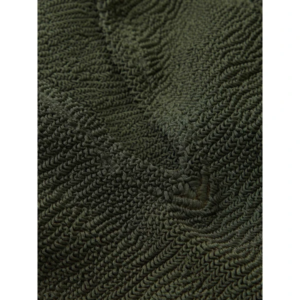 Metallic Khaki - Hunza G Crinkle Swimwear - One Size - Shop at Luxury Shoes 