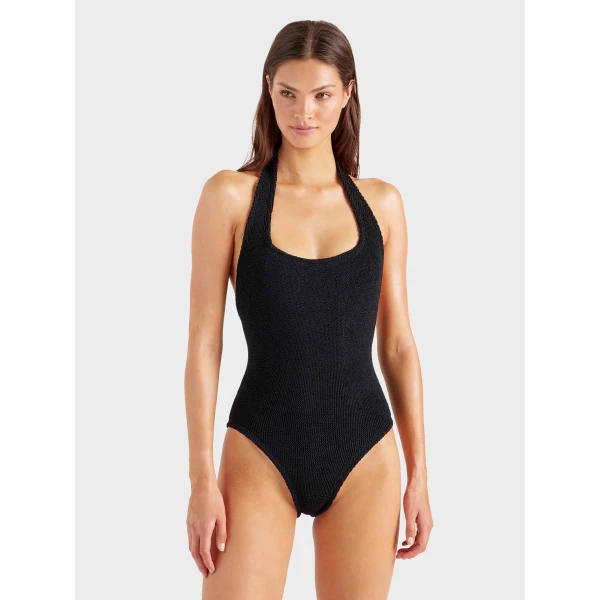 Black - Hunza G Crinkle Swimwear - One Size - Shop at Luxury Shoes 