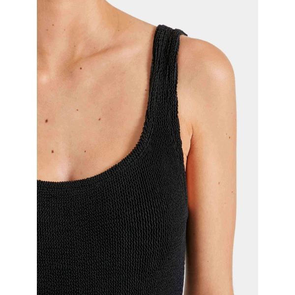Black - Hunza G Crinkle Swimwear - One Size - Shop at Luxury Shoes 