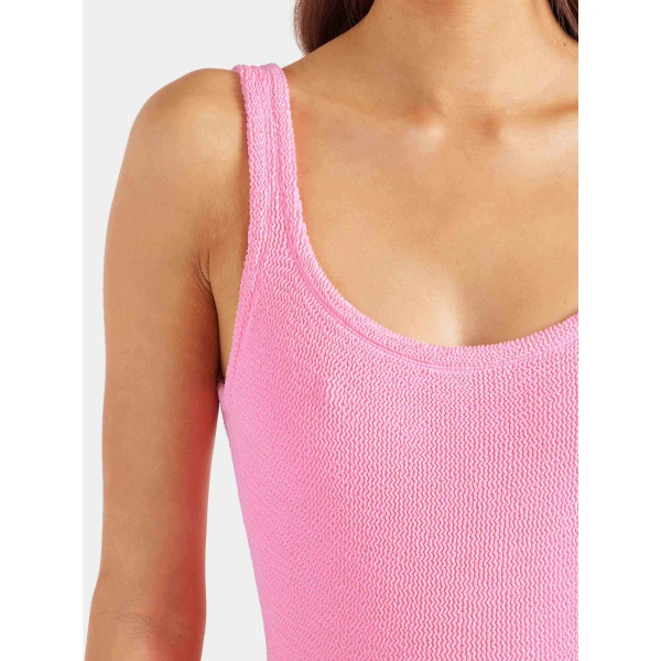 Bubblegum - Hunza G Crinkle Swimwear - One Size - Shop at Luxury Shoes 