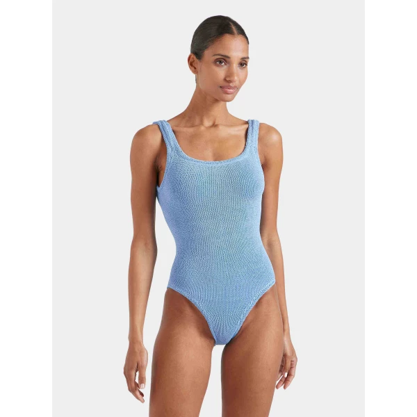 Cornflower - Hunza G Crinkle Swimwear - One Size - Shop at Luxury Shoes 