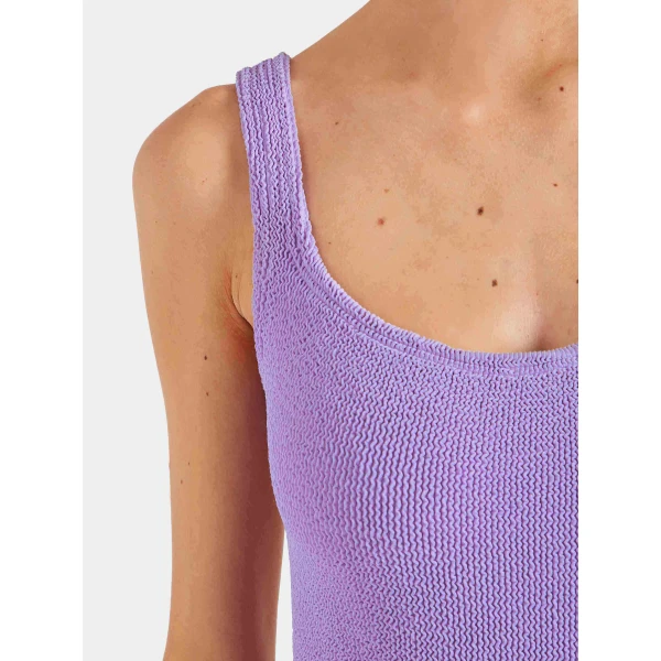 Lilac - Hunza G Crinkle Swimwear - One Size - Shop at Luxury Shoes 