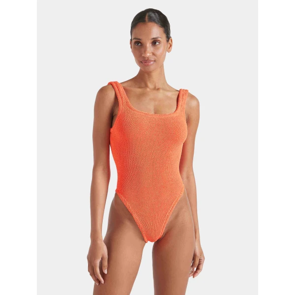 Orange - Hunza G Crinkle Swimwear - One Size - Shop at Luxury Shoes 