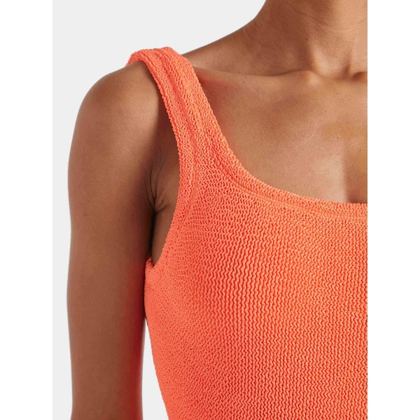 Orange - Hunza G Crinkle Swimwear - One Size - Shop at Luxury Shoes 