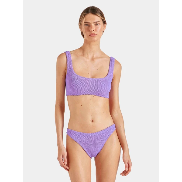 Lilac - Hunza G Crinkle Swimwear - One Size - Shop at Luxury Shoes 