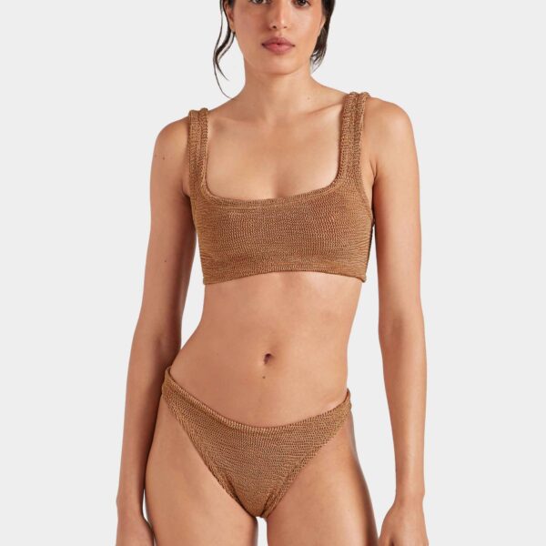 Hunza G Xandra Bikini
Metallic Cocoa, view 2