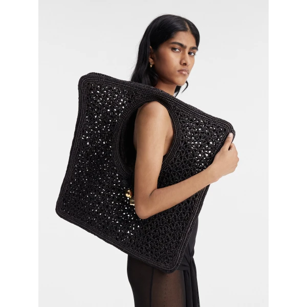 Jacquemus The Spiaggia square bag - Jacquemus Totes & Top-Handle Bags - Le Chiquito Style - Shop at Luxury Shoes 