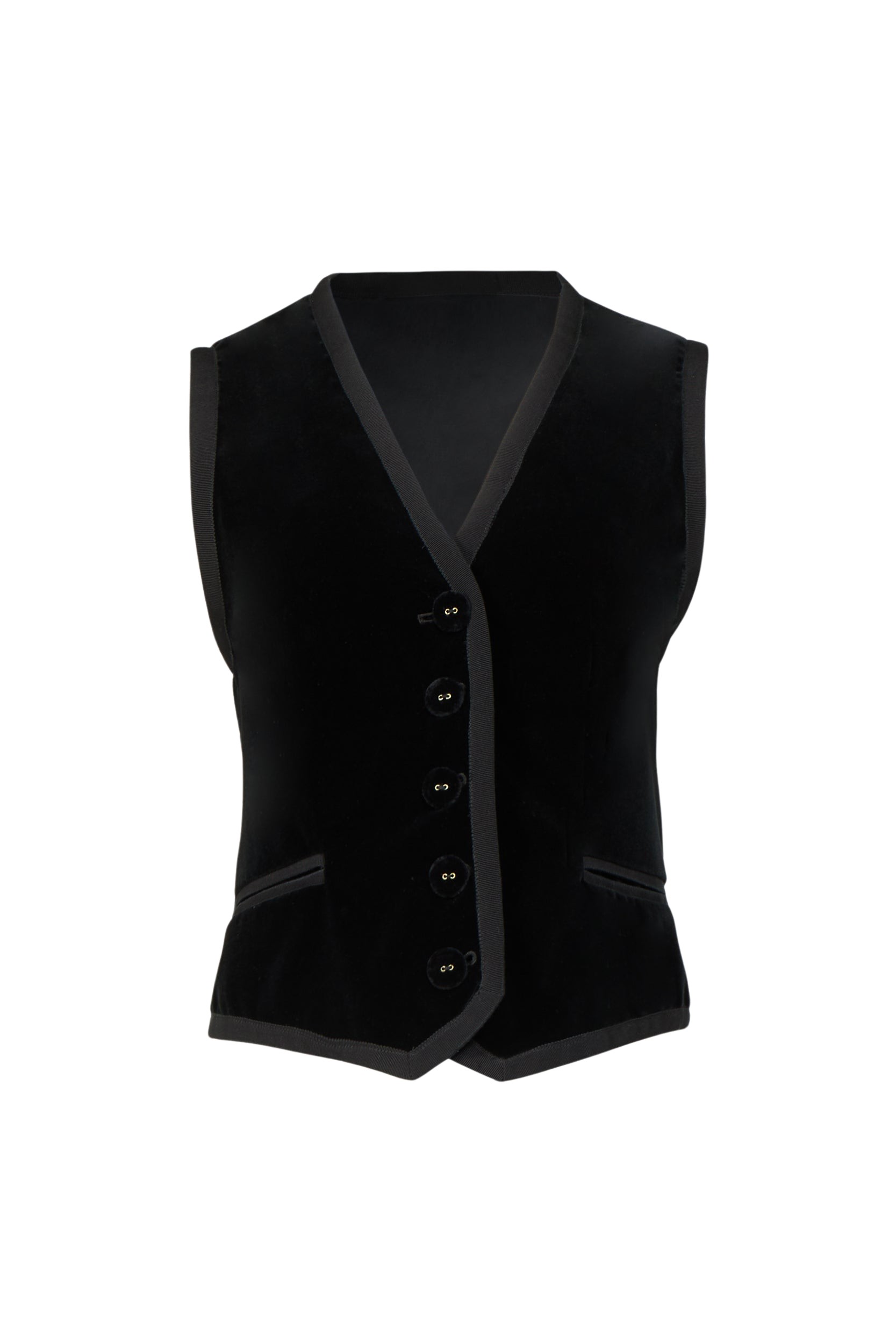 Costarellos Jetta Cotton Velvet Waistcoat