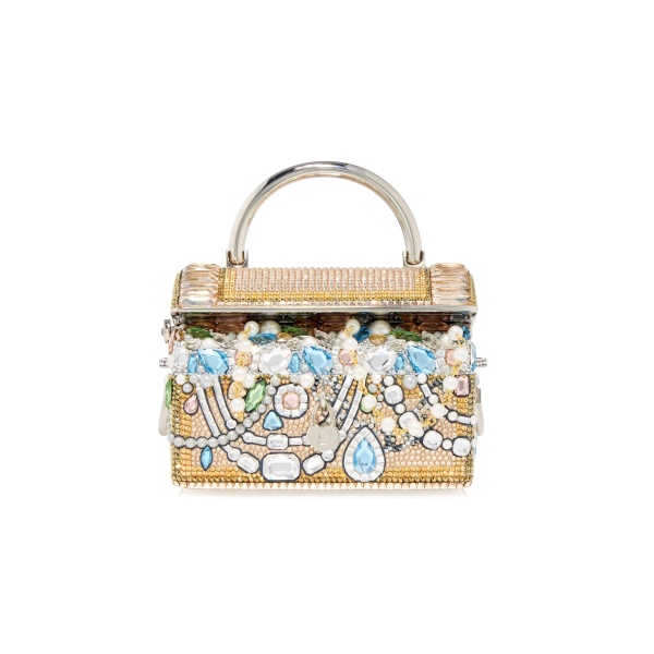 Judith Leiber Abundance Treasure Chest - Judith Leiber Crystal Clutch - Luxury Evening Bag - Shop at Luxury Shoes 