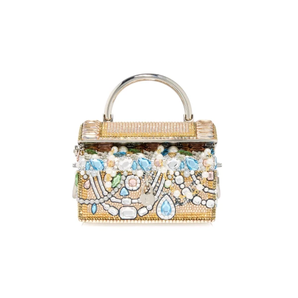 Judith Leiber Abundance Treasure Chest - Judith Leiber Crystal Clutch - Luxury Evening Bag - Shop at Luxury Shoes 
