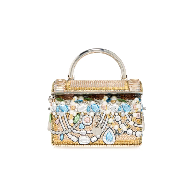 Judith Leiber Abundance Treasure Chest - Judith Leiber Crystal Clutch - Luxury Evening Bag - Shop at Luxury Shoes 