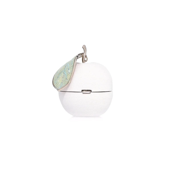 Judith Leiber Apple Ghost - Judith Leiber Crystal Clutch - Luxury Evening Bag - Shop at Luxury Shoes 