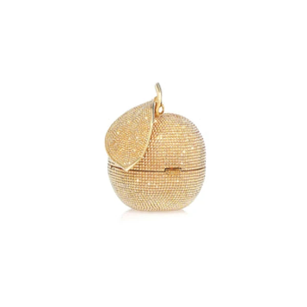 Judith Leiber Apple Golden Delicious - Judith Leiber Crystal Clutch - Luxury Evening Bag - Shop at Luxury Shoes 