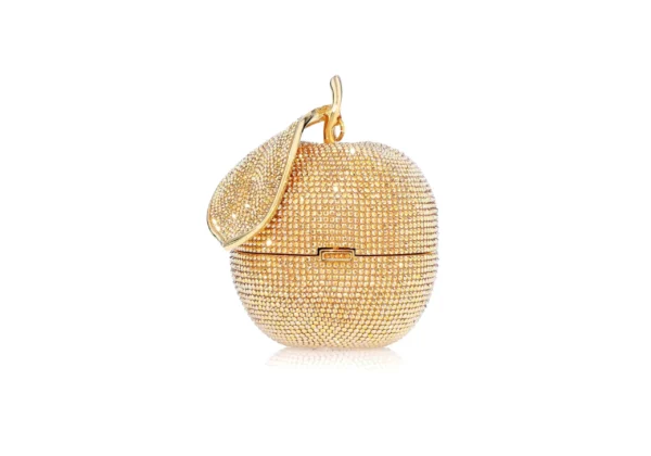 Judith Leiber Apple Golden Delicious - Judith Leiber Crystal Clutch - Luxury Evening Bag - Shop at Luxury Shoes 