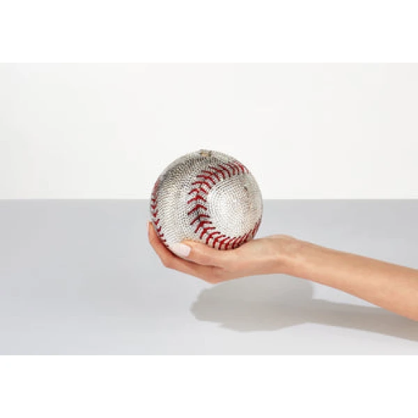Judith Leiber Baseball Clutch - Judith Leiber Crystal Clutch - Luxury Evening Bag - Shop at Luxury Shoes 