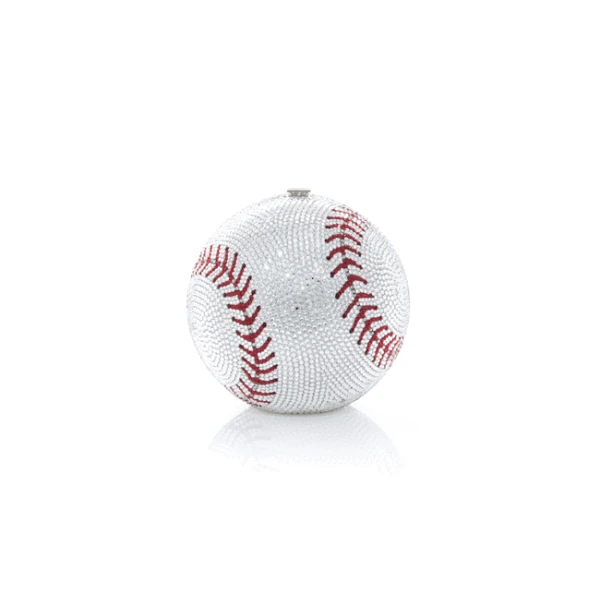 Judith Leiber Baseball Clutch - Judith Leiber Crystal Clutch - Luxury Evening Bag - Shop at Luxury Shoes 