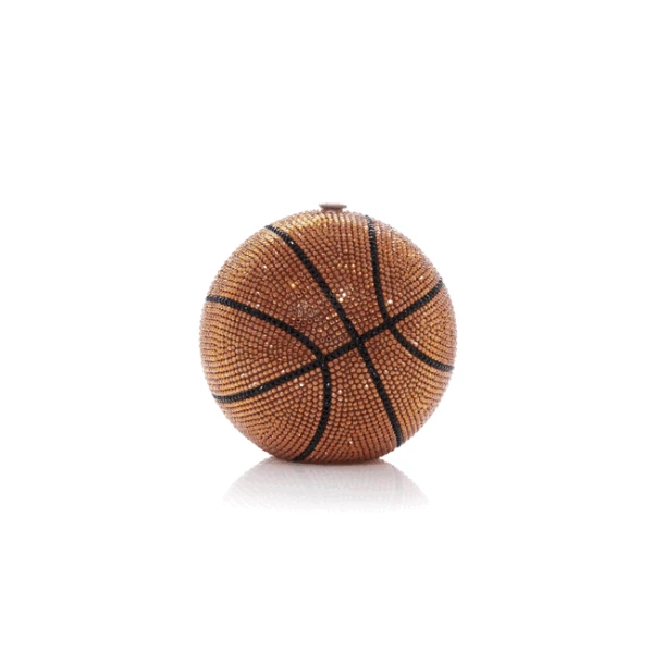 Judith Leiber Basketball - Judith Leiber Crystal Clutch - Luxury Evening Bag - Shop at Luxury Shoes 