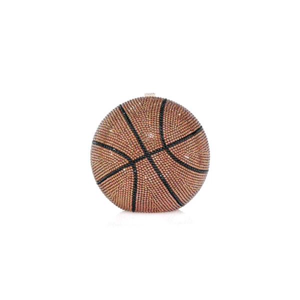 Judith Leiber Basketball - Judith Leiber Crystal Clutch - Luxury Evening Bag - Shop at Luxury Shoes 