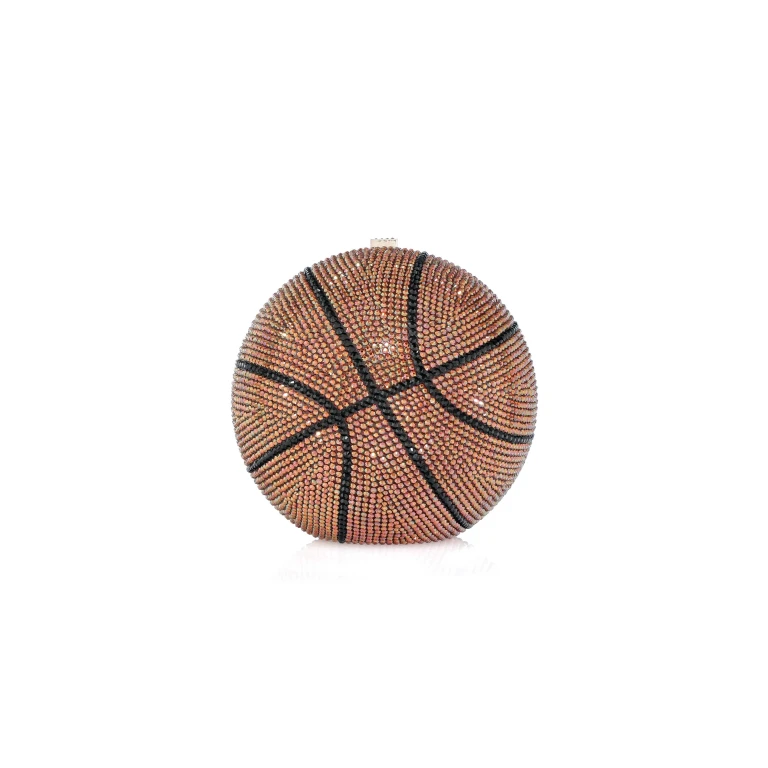 Judith Leiber Basketball - Judith Leiber Crystal Clutch - Luxury Evening Bag - Shop at Luxury Shoes 