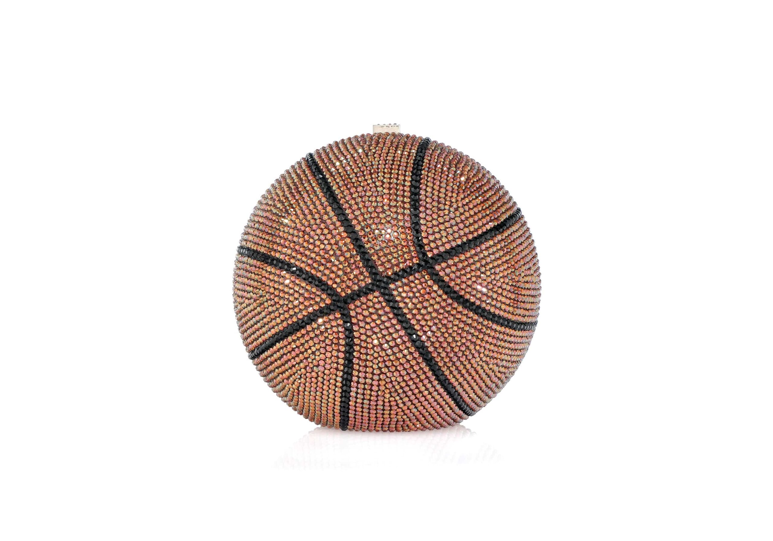 Judith Leiber Basketball - Judith Leiber Crystal Clutch - Luxury Evening Bag - Shop at Luxury Shoes 