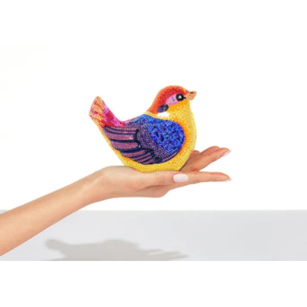 Judith Leiber Bird Kingfisher - Judith Leiber Crystal Clutch - Luxury Evening Bag - Shop at Luxury Shoes 
