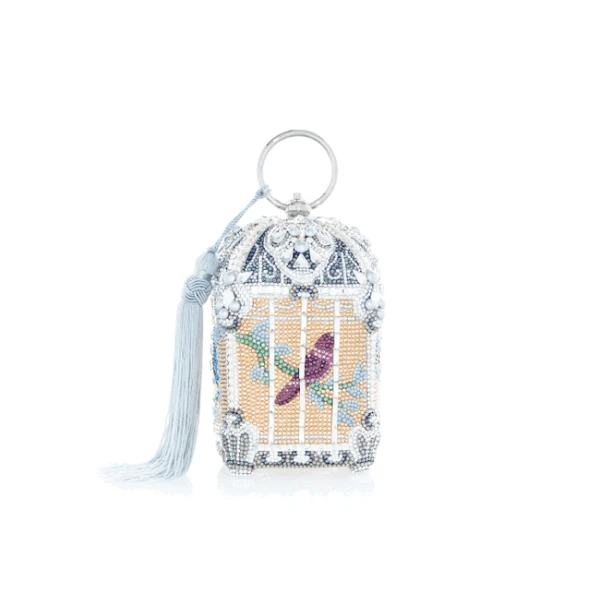Judith Leiber Birdcage Solarium Handbag - Judith Leiber Crystal Clutch - Luxury Evening Bag - Shop at Luxury Shoes 