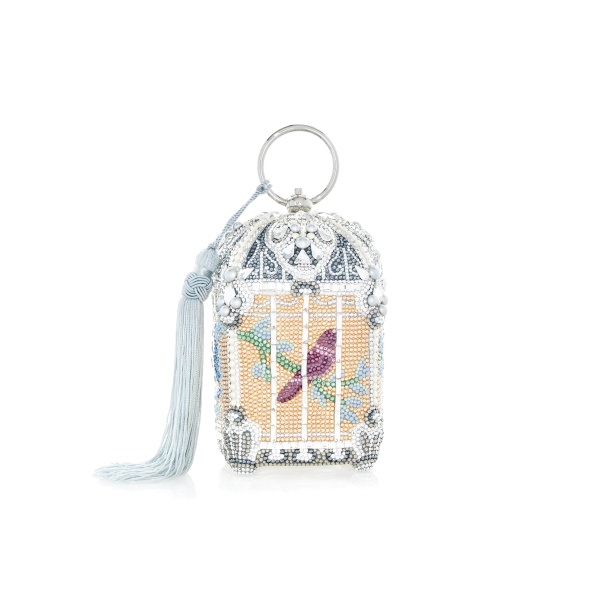 Judith Leiber Birdcage Solarium Handbag - Judith Leiber Crystal Clutch - Luxury Evening Bag - Shop at Luxury Shoes 