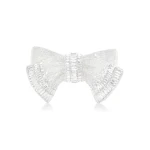 Judith Leiber Bow Deco Gems Silver - Judith Leiber Crystal Clutch - Luxury Evening Bag - Shop at Luxury Shoes 
