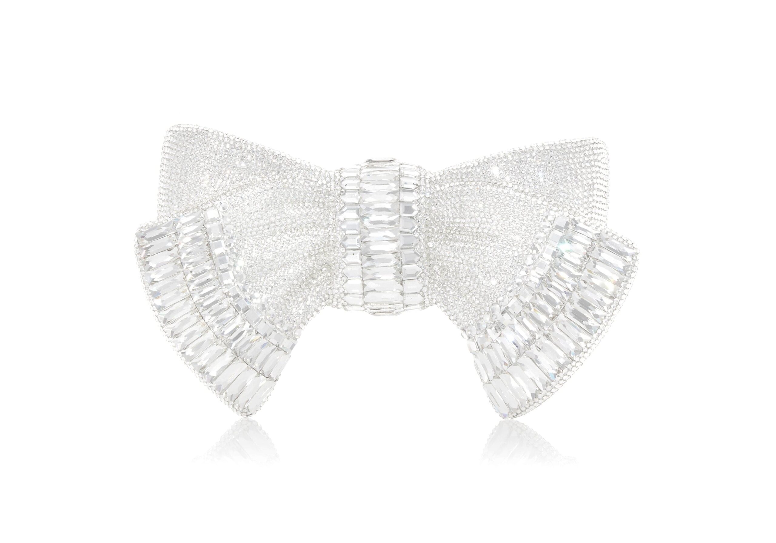 Judith Leiber Bow Deco Gems Silver - Judith Leiber Crystal Clutch - Luxury Evening Bag - Shop at Luxury Shoes Judith Leiber Bow Deco Gems Silver - Judith Leiber Crystal Clutch - Luxury Evening Bag - Shop at Luxury Shoes