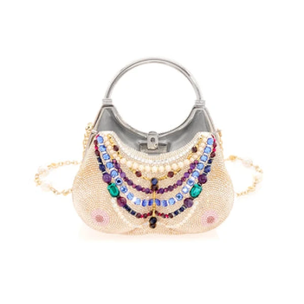 Judith Leiber Bust Nude - Judith Leiber Crystal Clutch - Luxury Evening Bag - Shop at Luxury Shoes 