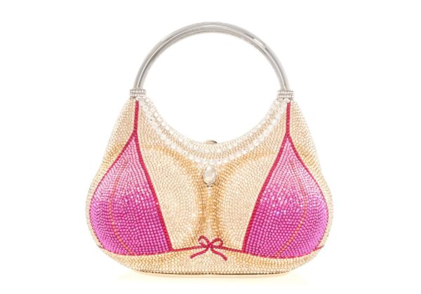 Judith Leiber Bust Pink Bikini - Judith Leiber Crystal Clutch - Luxury Evening Bag - Shop at Luxury Shoes 