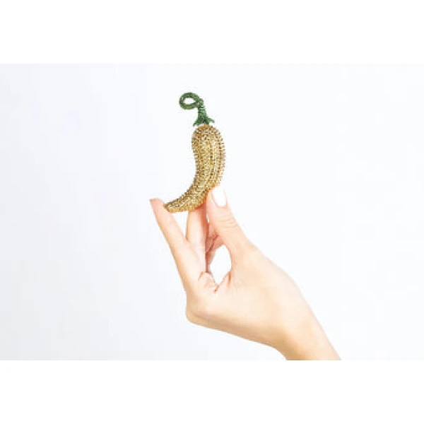Judith Leiber Chili Pepper Pillbox Serrano - Judith Leiber Crystal Clutch - Luxury Evening Bag - Shop at Luxury Shoes 