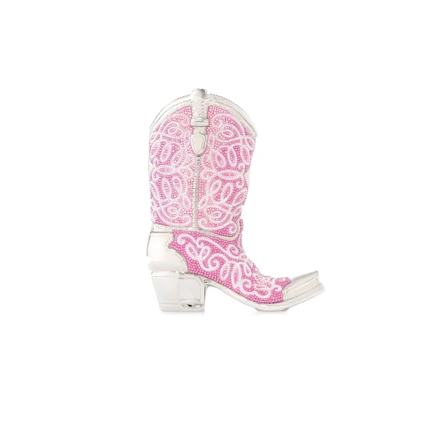 Judith Leiber Cowboy Boot Austin Pink Purse - Judith Leiber Crystal Clutch - Luxury Evening Bag - Shop at Luxury Shoes 