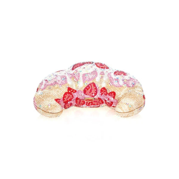 Judith Leiber Croissant Indulgence - Judith Leiber Crystal Clutch - Luxury Evening Bag - Shop at Luxury Shoes 