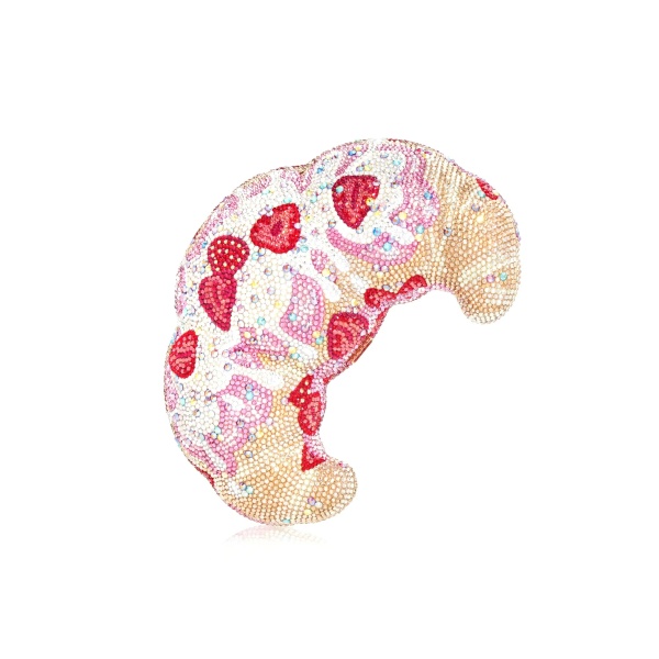 Judith Leiber Croissant Indulgence - Judith Leiber Crystal Clutch - Luxury Evening Bag - Shop at Luxury Shoes 