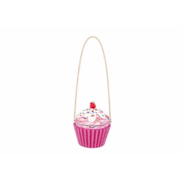 Judith Leiber Cupcake Cherry - Judith Leiber Crystal Clutch - Luxury Evening Bag - Shop at Luxury Shoes 