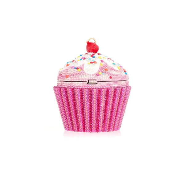 Judith Leiber Cupcake Cherry - Judith Leiber Crystal Clutch - Luxury Evening Bag - Shop at Luxury Shoes 