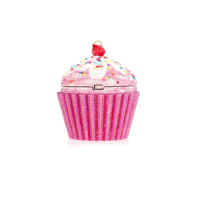 Judith Leiber Cupcake Cherry - Judith Leiber Crystal Clutch - Luxury Evening Bag - Shop at Luxury Shoes 
