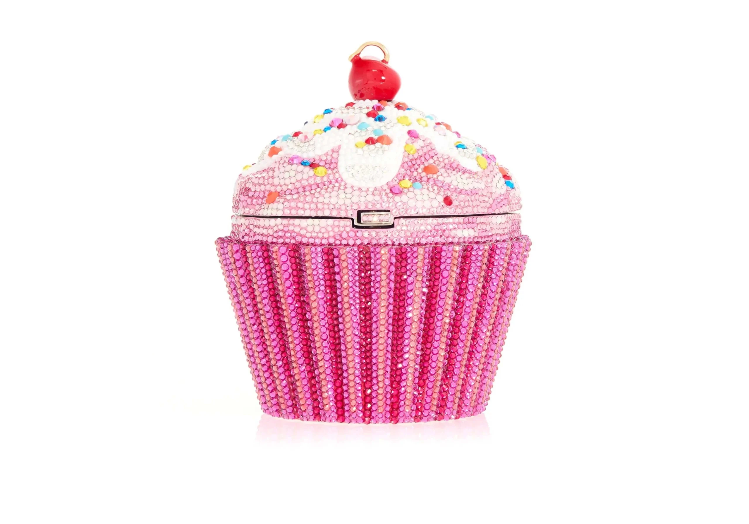 Judith Leiber Cupcake Cherry - Judith Leiber Crystal Clutch - Luxury Evening Bag - Shop at Luxury Shoes 