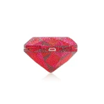 Judith Leiber Designer Diamond Ruby Handbag - Judith Leiber Crystal Clutch - Luxury Evening Bag - Shop at Luxury Shoes 