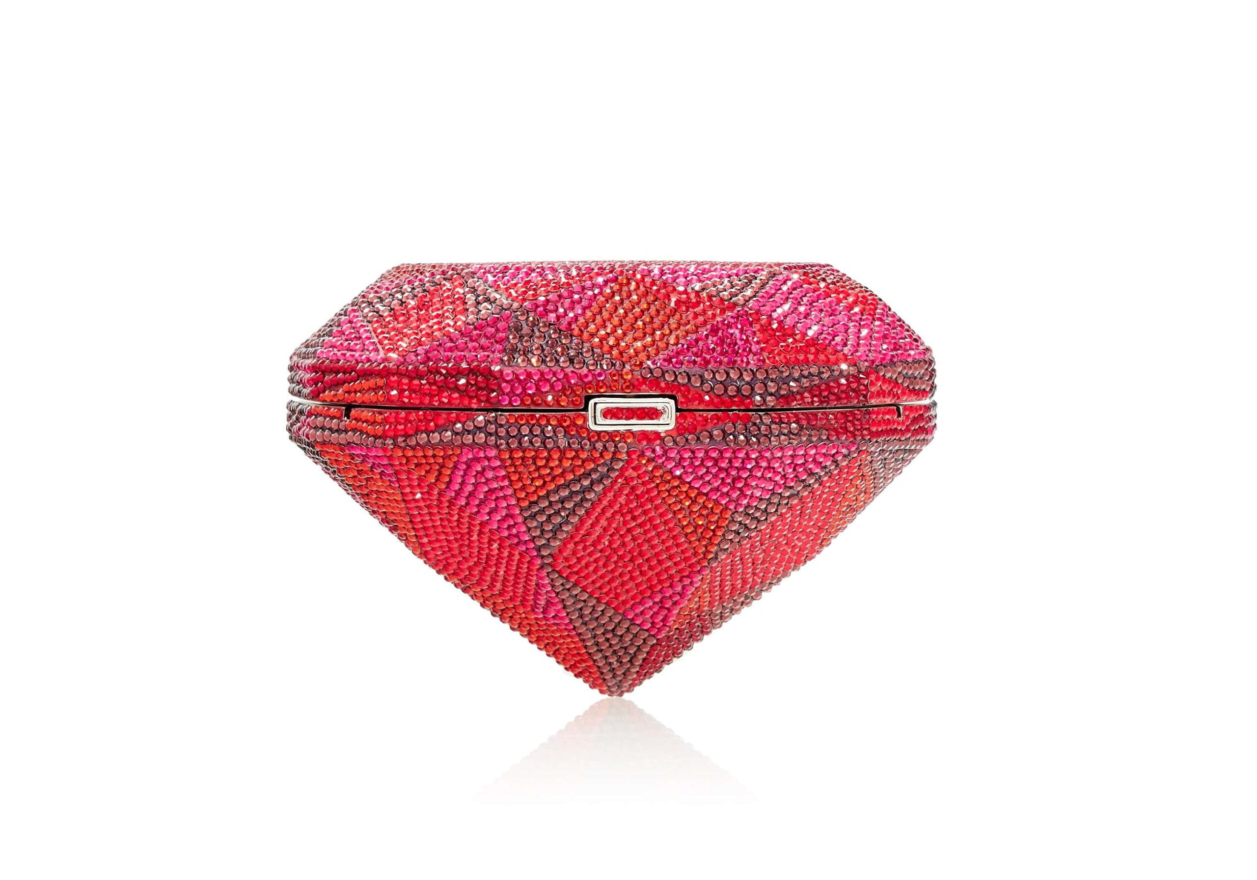 Judith Leiber Designer Diamond Ruby Handbag - Judith Leiber Crystal Clutch - Luxury Evening Bag - Shop at Luxury Shoes 