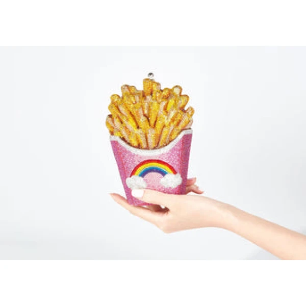 Judith Leiber Designer Judith Leiber French Fries Rainbow Bag - Judith Leiber Crystal Clutch - Luxury Evening Bag - Shop at Luxury Shoes 