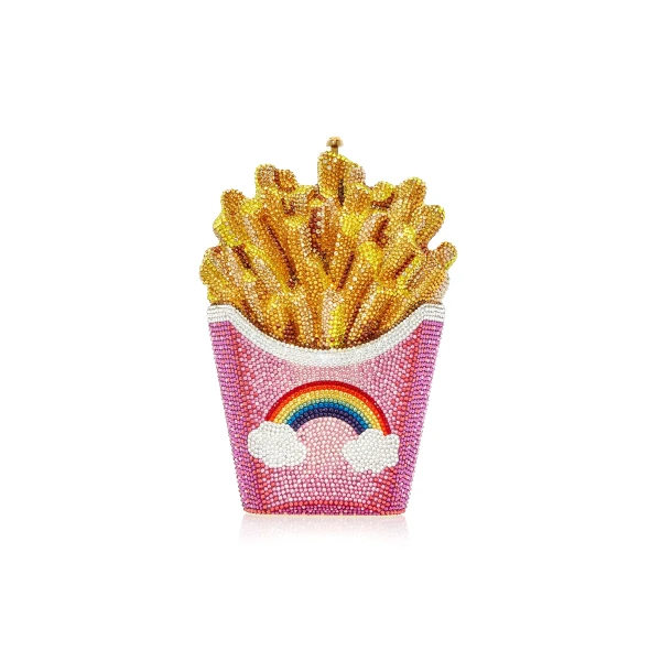 Judith Leiber Designer Judith Leiber French Fries Rainbow Bag - Judith Leiber Crystal Clutch - Luxury Evening Bag - Shop at Luxury Shoes 