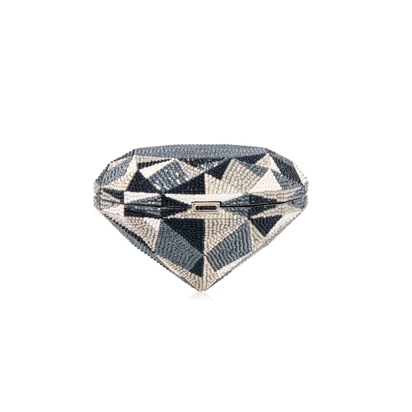 Judith Leiber Diamond Black - Judith Leiber Crystal Clutch - Luxury Evening Bag - Shop at Luxury Shoes 