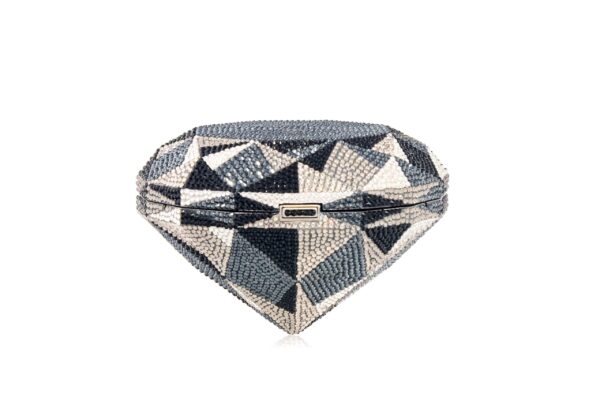 Judith Leiber Diamond Black - Judith Leiber Crystal Clutch - Luxury Evening Bag - Shop at Luxury Shoes 