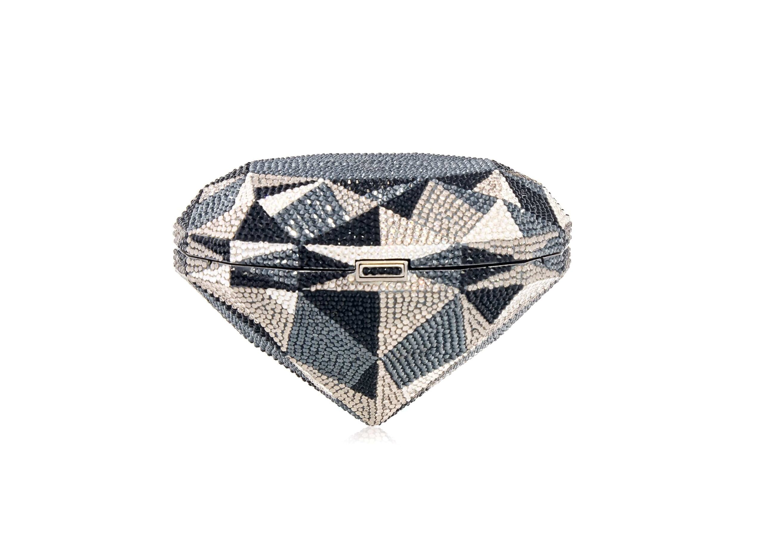 Judith Leiber Diamond Black - Judith Leiber Crystal Clutch - Luxury Evening Bag - Shop at Luxury Shoes 